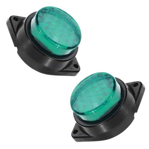 Feux de position LED remorque 24V vert rond pour camion Freightliner