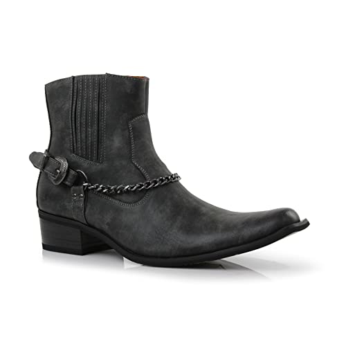 Image of Ferro Aldo Men's Western Boot Collection | Casual & Dress Ankle Boots in Cowboy, Chelsea, & Biker Styles for Men