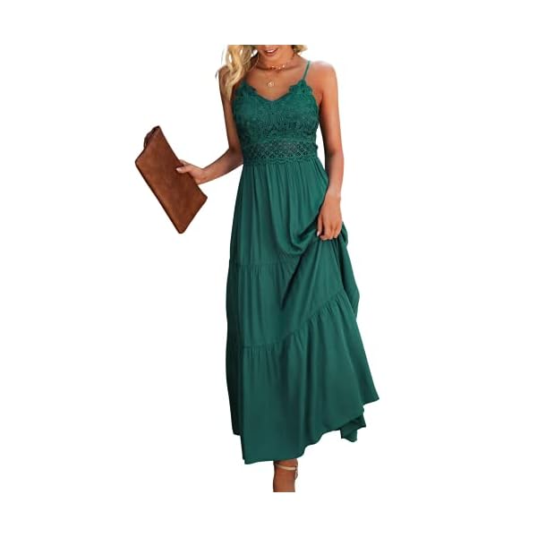 Dokuritu-Womens-Beach-Crochet-Lace-Maxi-Dress-Summer-Spaghetti-Strap-Maxi-Dress Dokuritu Womens Dresses Beach Crochet Lace Maxi Dress Summer Spaghetti Strap Long Wedding Guest Dresses for Women Vacation Outfits 2023(DarkGreen,M)