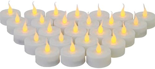 Wholesale Lot 24 LED Tealight Candles Flickering Flameless