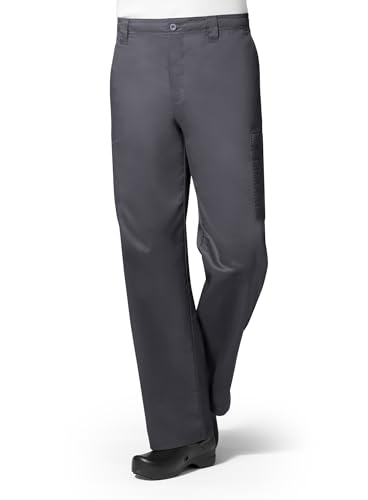 Maevn Uniforms Men's Zip Front Cargo Scrub Pant X-Large Tall Pewter