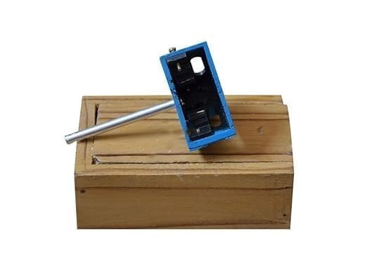 Optical Square Right Angle Ranger, 4-Inch, Aluminum Body, Wooden Box