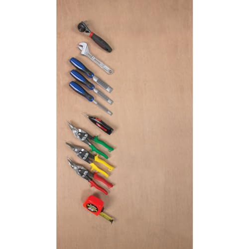 Image of Crescent Wiss 9-3 /4 inch MetalMaster Compound Action Straight and Left Aviation Snips - M1R