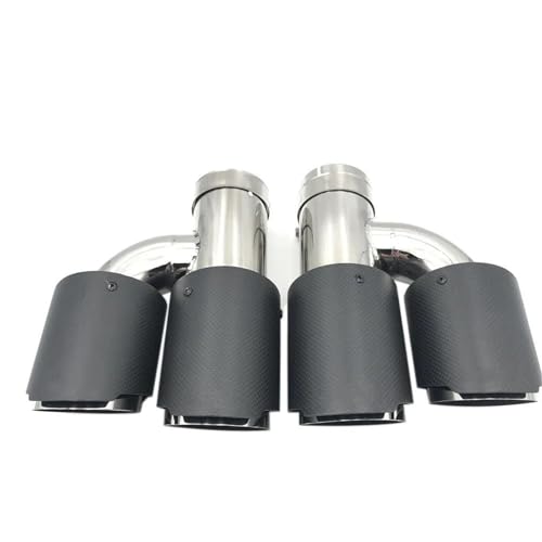 Tubo de escape de coche universal de 48mm a 101mm con doble salida doble