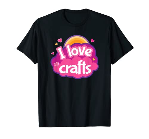 Crafting - Maglietta "I Love Crafts Quilting per cucito, regalo Maglietta