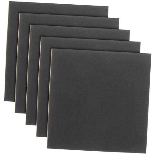 Balacoo Soundproof Anti-vibration Pads 5pcs Vibration Isolation Mats 150x150mm Sponge Neoprene Rubber Sheets for Doors Windows