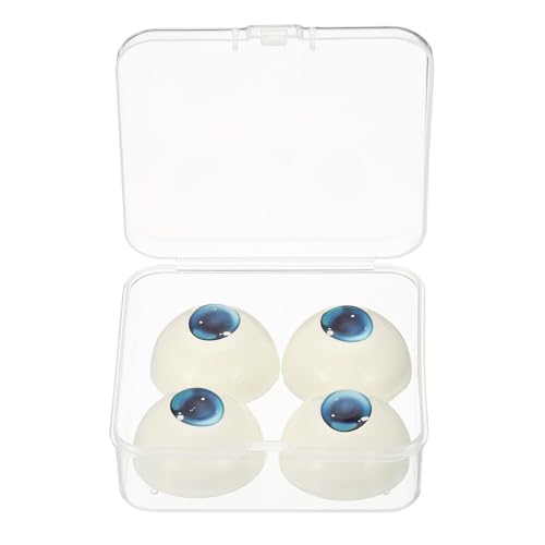 Grands yeux de poupée effrayants bleu foncé 75mm pour modifier un masque halloween