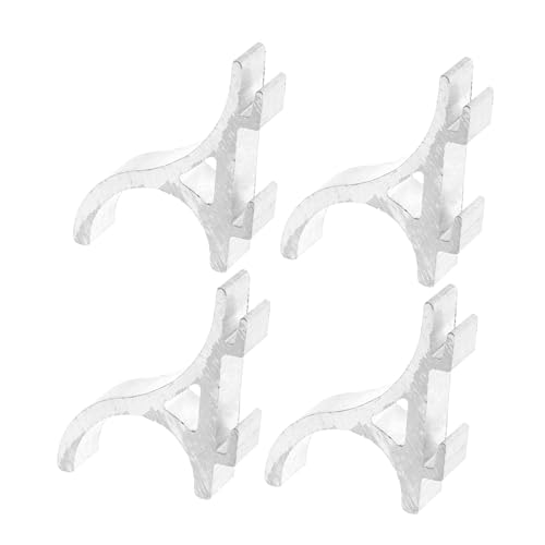 NUOBESTY 4 Piezas Estante de Congelador de Metal Soporte de Estante de Frigorífico de Clips de Organizar Instalación y Curvado Congeladores y Muebles de Exhibición
