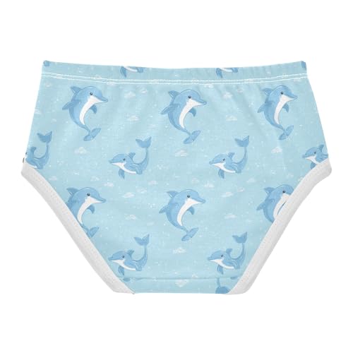 Girls Underwear Soft Cotton Dolphin Kids Panties in Sizes 2/3t, 4t, 5t, 6 and 82