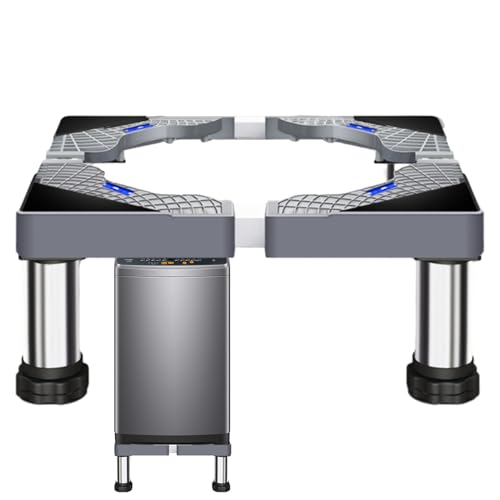 Base para lavadora-secadora – Soporte para secadora de acero inoxidable, resistente elevador de lavadora, características de construcción estable, uso seguro para electrodomésticos, lavadora, secadora
