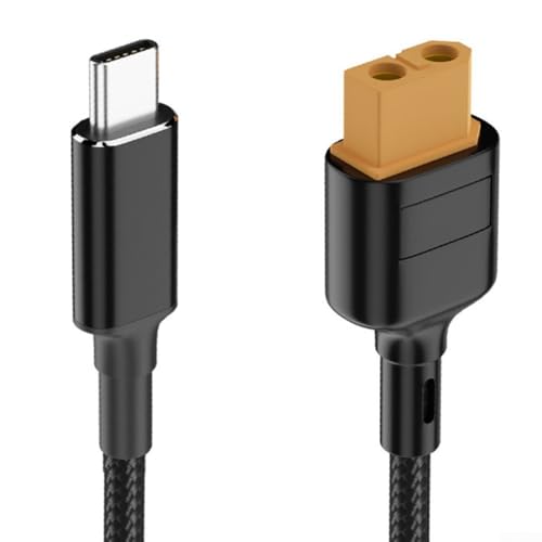 Cable cargador USB C compacto y de 100 W para drones y baterías solares, entrega de energía de alta eficiencia (100 cm)