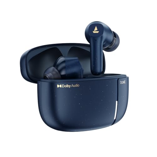 Image of boAt 2026 Launch Airdopes Prime 800D, Surround Sound by Dolby Audio, 45H Battery, Quad Mic AI-ENx, 11mm Drivers, ASAP Charge,App Support Wireless Bluetooth TWS Earbuds with mic (Smart Royal Blue)