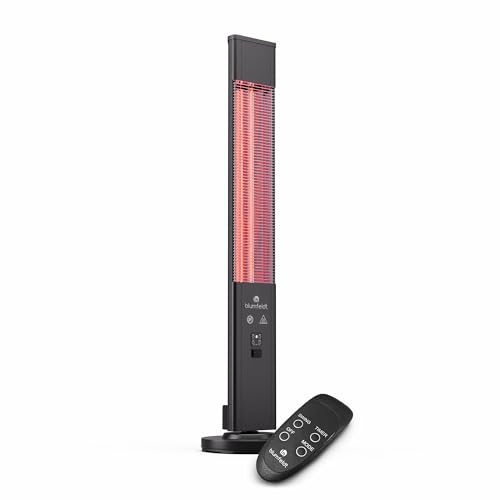 Blumfeldt Chauffage Infrarouge sur Pied, Radiateurs Intérieur et Extérieur 3000W...