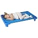 ECR4Kids Streamline Toddler Naptime Cot, Stackable Daycare Sleeping Cot for Kids, 40" L x 23" W, Assembled, Blue (set of 6)