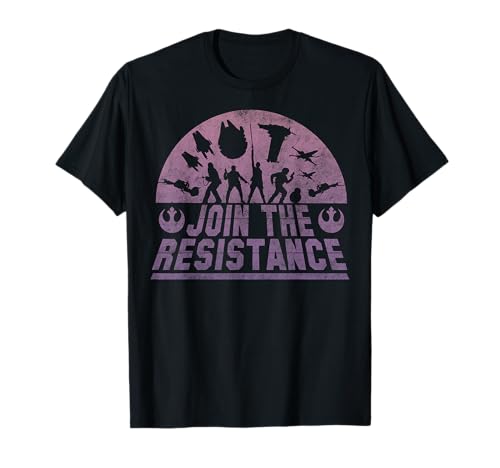 T-shirt Star Wars Last Jedi Silhouette anti-déformation pour fan de cinéma