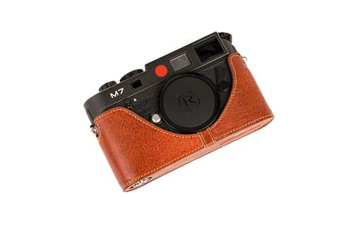Housse de sac de caméra pour Leica M7 M6 étui cuir véritable rufous fait main
