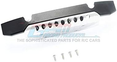 Aluminum Front Bumper + Skid Plate For Traxxas TRX-4 Mercedes-Benz G500 (82096-4) / TRX-6 Mercedes-Benz G63 (88096-4) - 1 Set Black+Silver