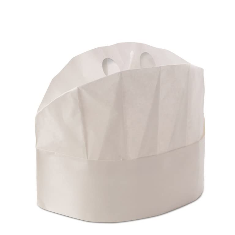 SEWACC Cappello Da Cuoco Di Carta Monouso Rotondo Bianco Cucina - Foto 11