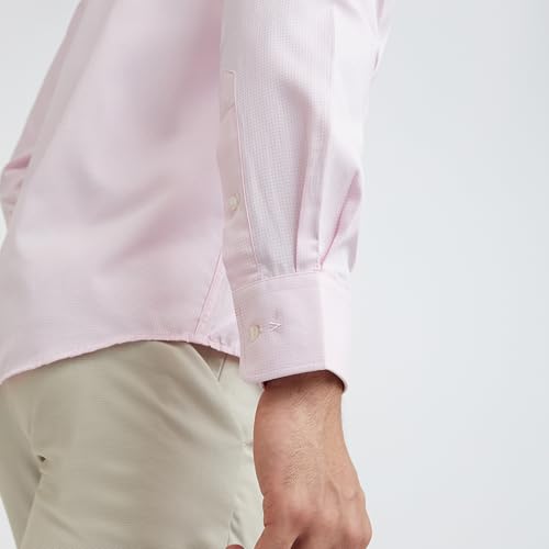 Image of Park Avenue Men Cotton blend Slim Fit Structure Pattern Semi Cutaway Collar Formal Shirt