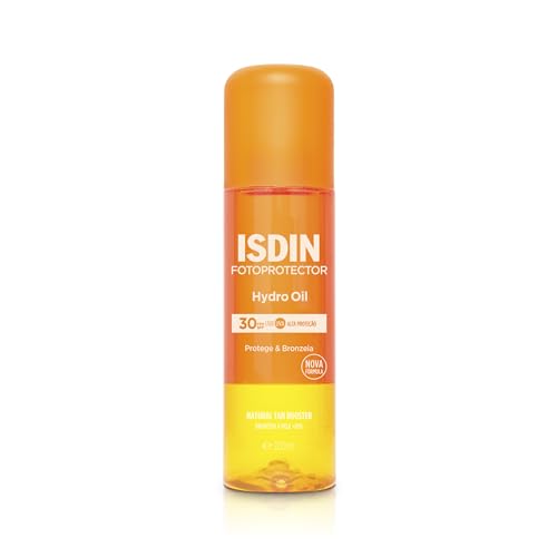 ISDIN HydroOil FPS 30 – Protetor Solar e Bronzeador Corporal Bifásico, 200ml
