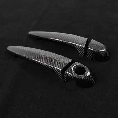 Cubierta de manija en fibra de carbono real exterior para BMW M2 F87 y M3 F80 LHD