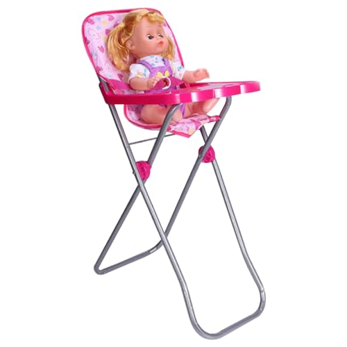 Chaise haute de poupée réglable pour partager le repas des poupons dans la chambre