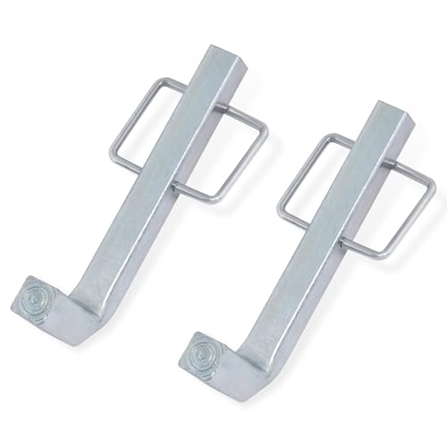Snap L Pins for Weight Distribution Equalizer Hitches, 4.20”x1.79” RV Trailer Sway Bar Pins, L-Pins Hitch Parts with Integrated Snap Clips- Minimize Weight Distribution Hitch Noise, 2 Pack