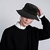 Retro Cow Boy Style Bucket Hat for Women Men Hiking Outdoor Black #1