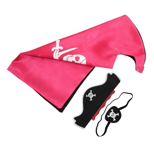 SOPOTUTU Disfraz Pirata Infantil Halloween Rosa Cosplay Fácil de Usar para Fiesta Temática y Carnaval