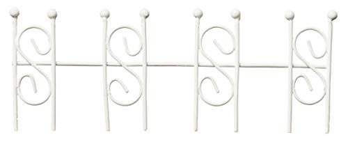 HobbyfunFence Metal 13 x 5 cm White