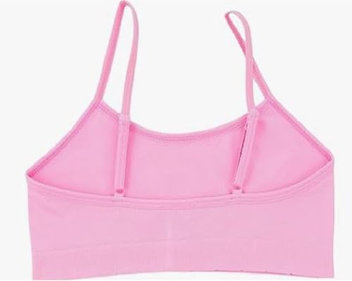 I&S Girl's Spaghetti Strap Seamless Bras No Padding Wire-Free Training Bras Comfortable Prints - 6 Pack3
