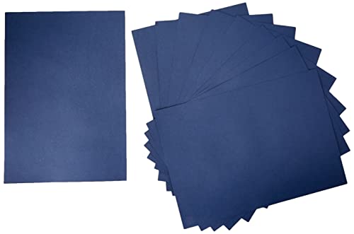 Lot de 10 feuilles de papier cartonné Bleu marine Format A3 240 g/m²
