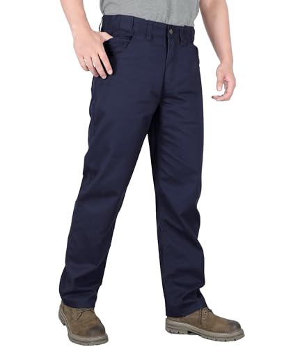 BOCOMAL Men's Relaxed Fit Water Repellent Work Jeans
