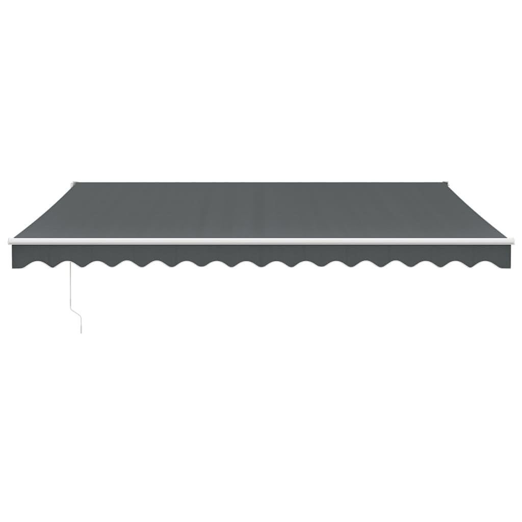 Ce Store banne rétractable 4x3m, motorisé/Manuel, Offre Un abri Solaire extérieur idéal pour Balcon et terrasse. Fabriqué en Tissu Gris et Aluminium résistant aux intempéries, il est Facile