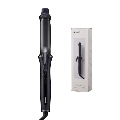 SHARP カールヘアアイロン32mm IB-C530 Amazon | シャープ ダイヤリッジカールアイロン IB-C530-B 32mm 摩擦