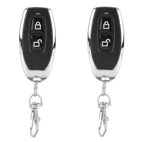 Image of ROBOWAY 433MHz Remote Lock-Unlock Model Relay 433Mhz RF Learning Remote Control Switch Transmitter Two Buttons RF Wireless Learning Code Remote Control Transmitter (RW-RF019, 2 Remote)