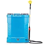 Suinga Pulverizador Eléctrico de Mochila a Presión 20 litros | Mochila Sulfatadora para Fumigar Plantas Recargable con Batería | Autonomía de hasta 7 Horas | Pulverizador a Presión con Boquilla