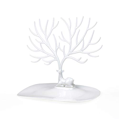 Preisvergleich Produktbild JHCHA Schmuckbaum, Ohrringe, Halsketten, Organizer, Aufhänger, Präsentationsständer, Hirschform, Schmuck, Gummiband, Streich-Rack, Schmuckturm für Zuhause, Geschäft, Dekoration, Freundin Geschenk