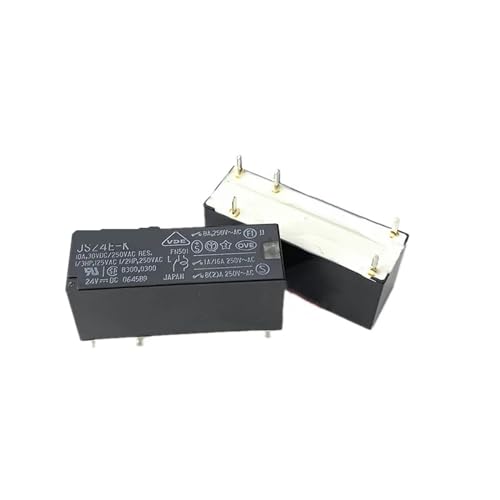 Relé de potencia JS24N-K 24VDC DIP-5 8A de 5 piezas para placas de circuito electrónico