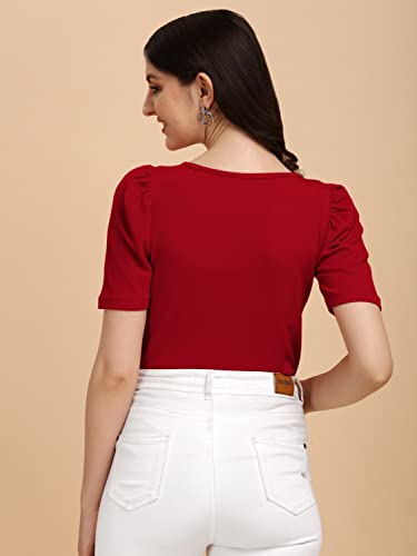 Image of Wedani Women's Solid Regular Fit Blouse