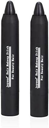 Professional Hair Chalk Temporary Hair Dye Non-toxic Hair Color Crayon Cover White Hair Color Patch (2packs-black-black)