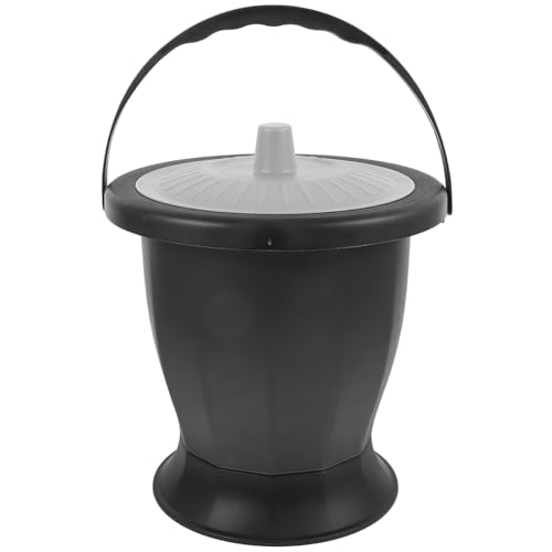 RORPOIR 便器痰盆 漏斗 吐瀉物 portable toilet おまる 高齢者用尿ポット 蓋付きチャンバーポット 蓋付きつぼみ 小便器つば ハンドル付きナイトスピトゥーン プラスチック