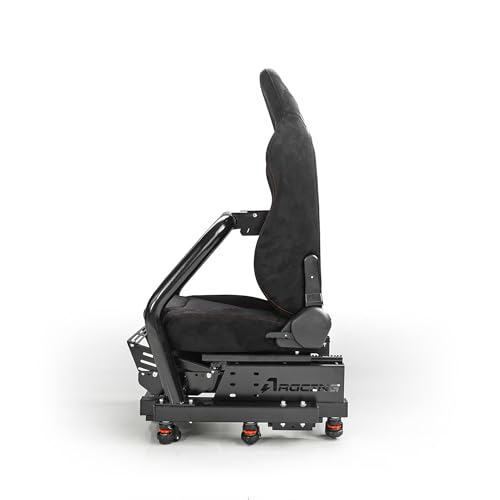 Image of azracing SF Retractable Gaming Cockpit, Modular Racing Simulator with Adjustable Seat & Alloy Steel Frame,Compact Storage,Supports Direct Drive,Compatible with All Steering Wheels & Pedals