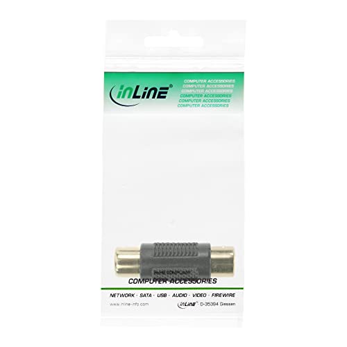 InLine 19918 Audio Adapter with RCA Socket, Black - Image 2