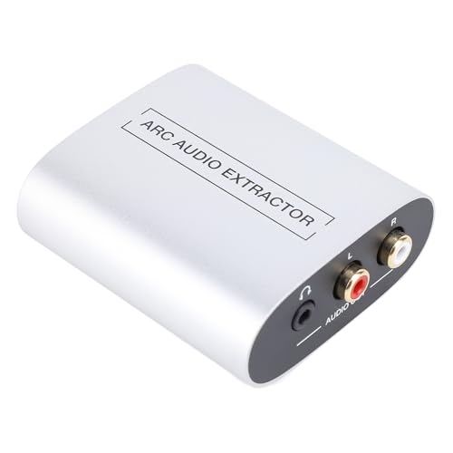 Convertidor de extracción HD ARC a estéreo analógico con divisor de audio RCA y jack 4