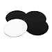 X AUTOHAUX 50mm Black Car Wheel Center Hub Caps Emblem Badge Decal Sticker 4pcs