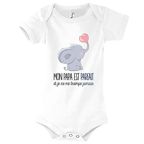 Planetee Body bébé Papa Parfait Humour Naissance Cadeau Bébé Anniversaire Noël