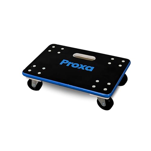 Image of Proxa Heavy Duty Wooden Moving Dolly 200 kg Capacity | Compact Transport Platform Dolly for Furniture, Appliances, Warehouse and Home Use (46 x 31 cm)