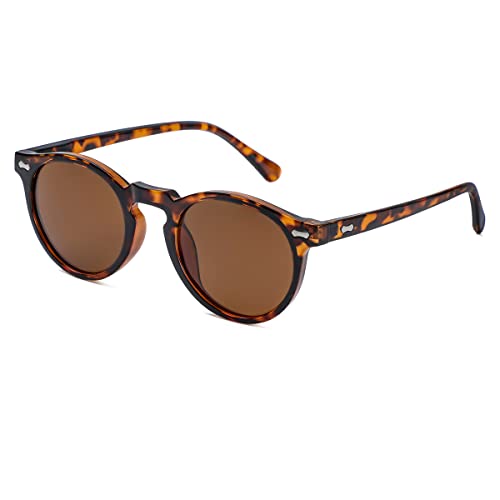 Image of Vintage Polarized Sunglasses for Men Women Round Retro Classic Fashion Eyewear UV400 Protection Sun Glasses