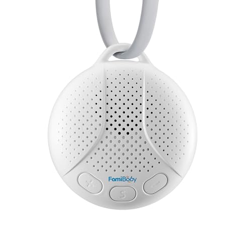Image of FamiBaby Portable Sound Machine for Baby - White Noise Machine with Night Light for Nursery | 16 Soothing Sounds | Shush | Travel | Registry Gift | Sleep Soother | Baby Shower